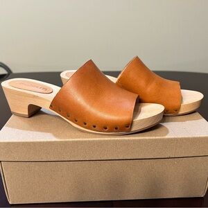Madewell Evelyn Slide Clog in Leather